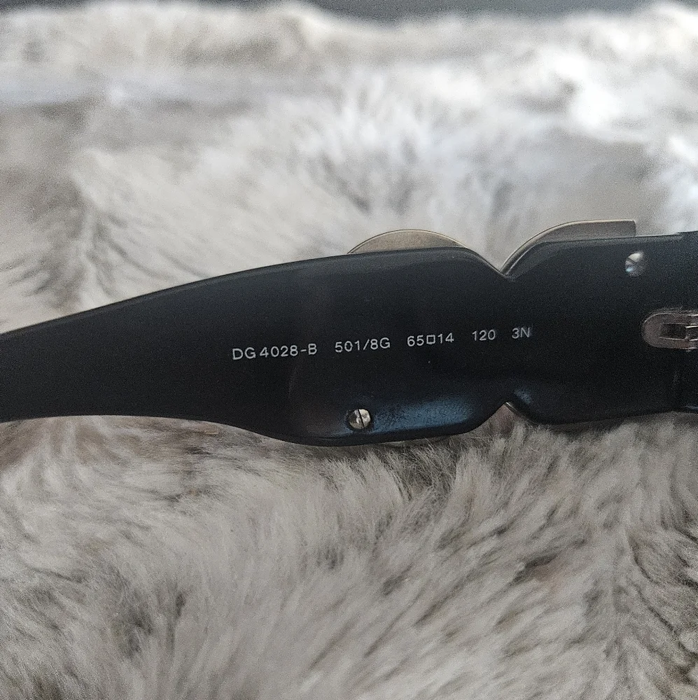 Dolce & Gabbana Black Sunglasses with Silver Accents - Picture 4 of 5